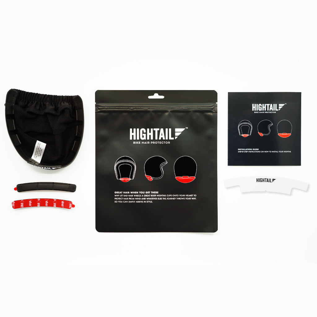 Hightail Helmet-Mounted Hair Protector