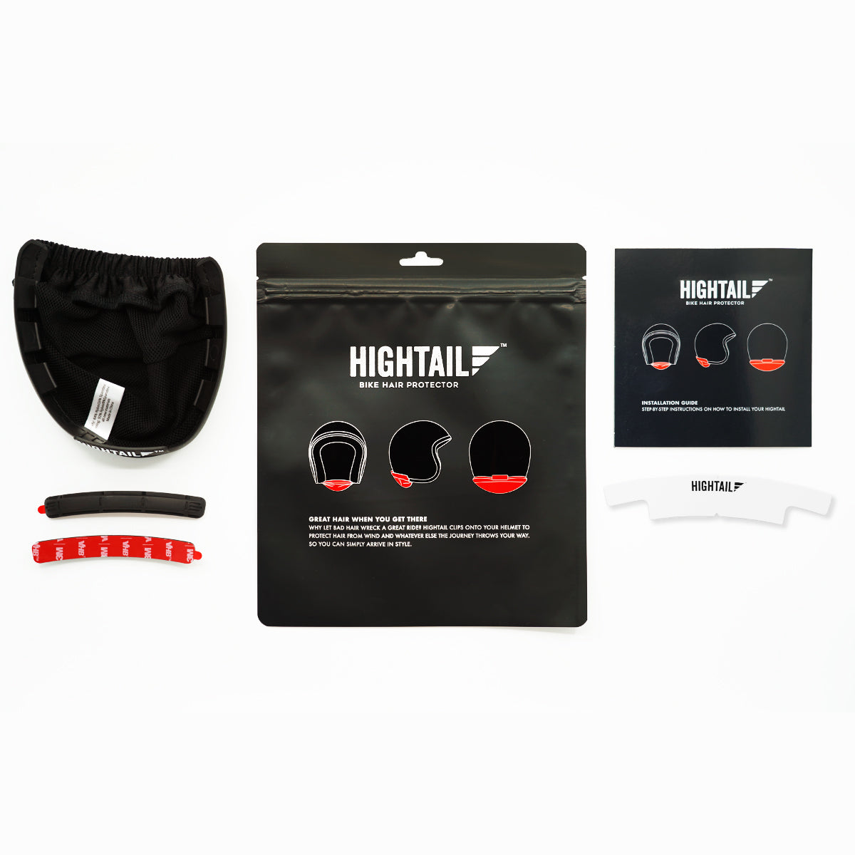 Hightail Helmet-Mounted Hair Protector