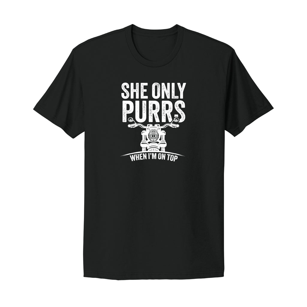 She Only Purrs Motorcycle T-Shirt